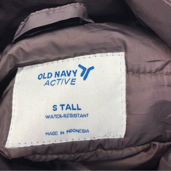 Old Navy Water Resistant Narrow Channel Packable Puffer Jacket Purple Small Tall - Picture 11 of 16